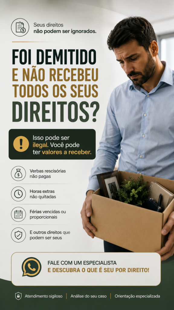 Não recebeu seus direitos?